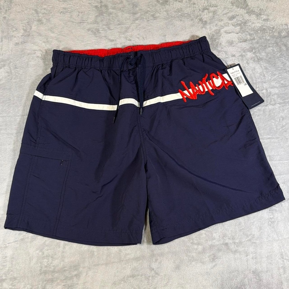 Y2K Vintage Nautica Swim Trunks | Navy |‎ Large